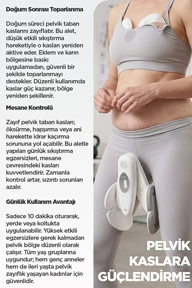  İç Bacak Egzersiz Aleti Thigh Master Kegel Cihazı Pelvik Taban Kas Aleti Kalça ve Kol Sıkılaştırıcı